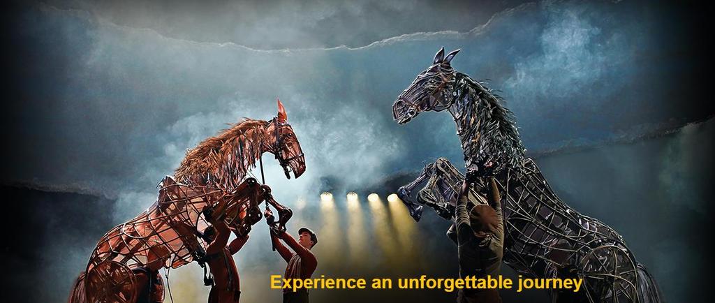 WAR HORSE New London Theatre http://www.warhorseonstage.com/2015.10.