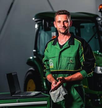 listákkal, amelyekkel csak a John Deere márkaszervizek rendelkeznek.