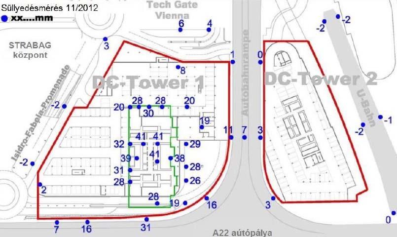 kivitelező: PORR Grundbau két, eltérő időben