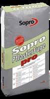A Sopro PflasterFuge pro rendkívül szilárd, kiváló a tapadása, csekély a vízfelvétele és felülete természetes, szép látványt nyújt.
