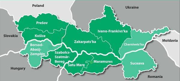 Magyarország Szlovákia Románia Ukrajna ENI Határon Átnyúló Együttműködési Program Projektek támogatására allokált uniós forrás: 66,4 millió euró ENI 40 jóváhagyott projekt 47,9 millió euró ENI