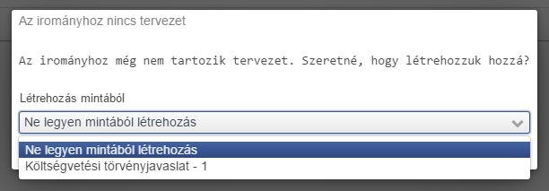 A Megnyitás gombra kattintva szerkeszthető a kiválasztott tervezet.