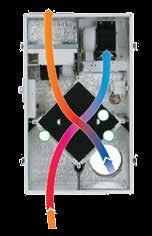 biztonságos elektromos feszültséggel működik (12V) hőcserélő betét szűrőbetét