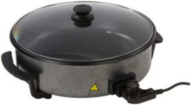 80/20cm 3.,többféle szín (40640007/0-03) KÉBÖGRE 249 5 UNIERZI ERPENYŐ PRUE, alumínium, 500W, tetővel, kb. 42/9cm, fekete 6.