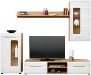 elemei: ITRIN, ajtóval, 2 belső polccal, ED-világítással, energiaosztály: A, kb. 63/206/4cm 59.,- T-EEM, 2 fiókkal, kb. 7,3/48,4/49,5cm 49.,- FAIPOC, 2 polclappal, kb. 27,7/28/25cm 4.