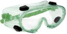 60599 Chimilux védőszemüveg 1 Keret: lágy PVC, lencse: 2-1,2 skálaszámú, víztiszta, vegyszerálló polikarbonát, B fokozatú, erősített mechanikai védelem.