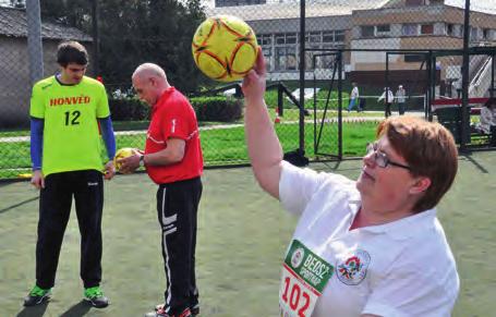 A hétméteres dobóversenyre a kapusokat a Budapesti Honvéd Sportegyesület Kézilabda Szakosztálya biztosította Hajdú Richárd és Vékony János