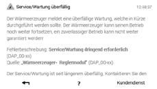 A kapcsolófelületen keresztül a képernyő bal felső sarkában található Összes kijelzés ( ) menüponttal a korábbi zavarjelzések
