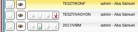Felhasználói felület A rendszerben a képernyők jellemzően ugyanolyan megjelenítéssel belső struktúrával, megjelenéssel rendelkeznek.