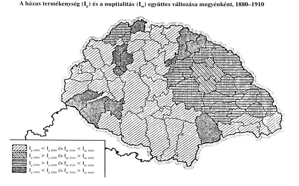 Házas termékenység és nupcialitás 1880 1910 Magyarországon a két minta egyszerre