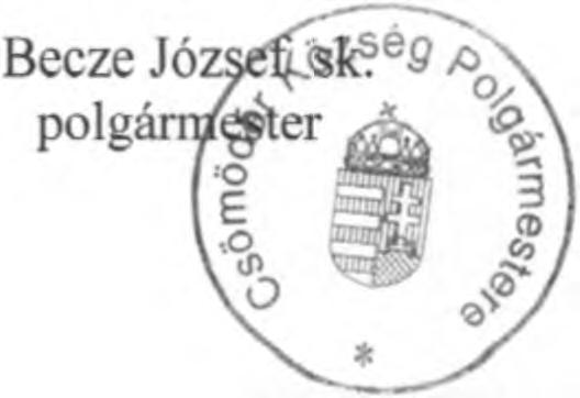 Családsegítő és gyermekjóléti szolgálat feladatellátása Előadó: Becze József polgármester 3. A 2016.