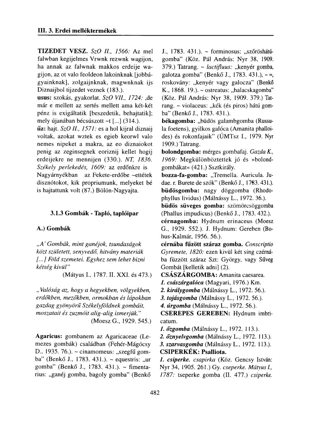 TIZEDET VESZ. SzO II.