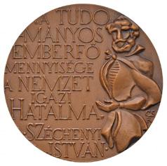 Summer University of Debrecen Br medallion. Sign.