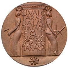 öntött Br érem (118mm) T:2Hungary ND Attila József / UNIVERSITAS SZEGEDIENSIS DE ATTILA