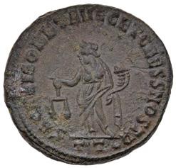 Antoninianus billon IMP C M CL TACITVS P AVG / LAETITIA AVG -