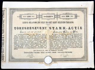 szárazpecséttel és bélyegekkel T:IIIHungary / Révfülöp 1872.