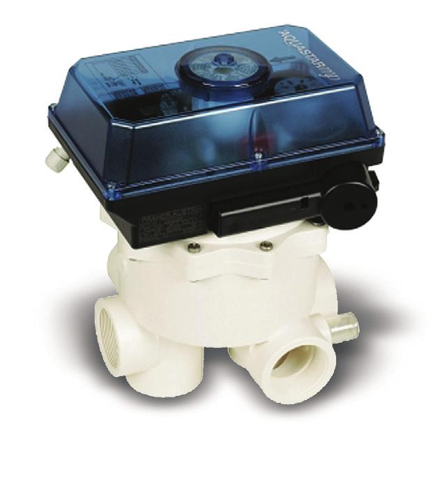 Backwash time 0 seconds to 11 minutes, clear rinsing time 5 to 70 seconds. Start time can be selected via manual button.
