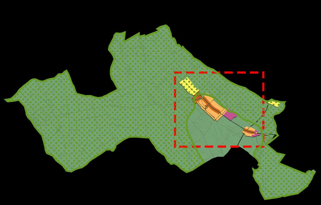 A belterületen az Isztiméri és a Guttamási önálló településrész.