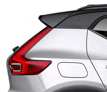 XC40 R-DESIGN 57 FÉNYES FEKETE TETŐ Az XC40 R-Design modelleken a tető mindig fekete