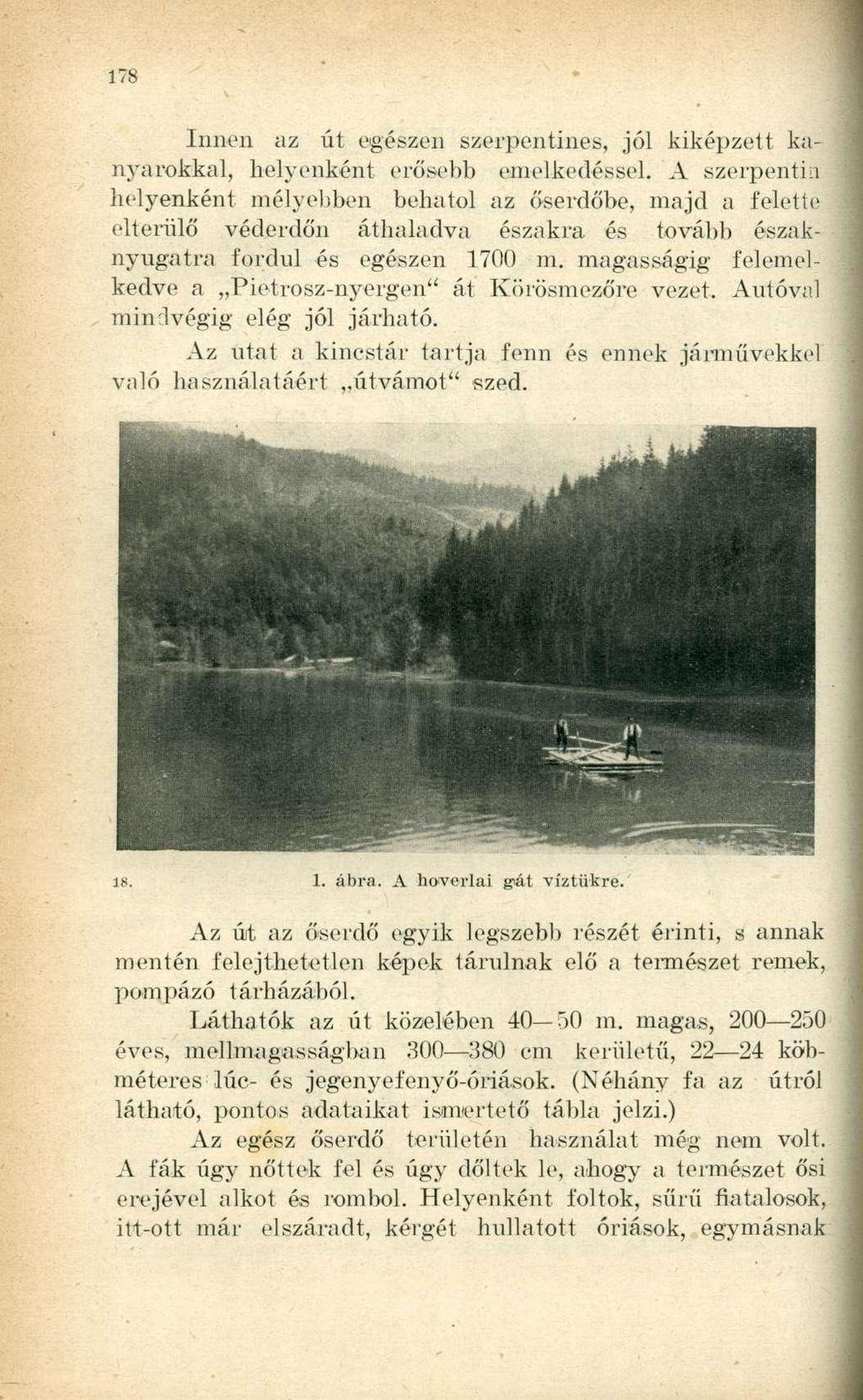 Innen az út egészen szerpentines, jól kiképzett kanyarokkal, helyenként erősebb emelkedéssel.