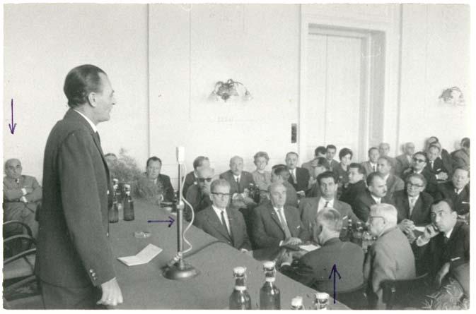 AZ ORSZÁGOS ÁLLATEGÉSZSÉGÜGYI INTÉZET ÉS TÁRSINTÉZMÉNYEI TÖRTÉNETE KÉPEKBEN Tudományos ülés (1965) Elnököl Kádár