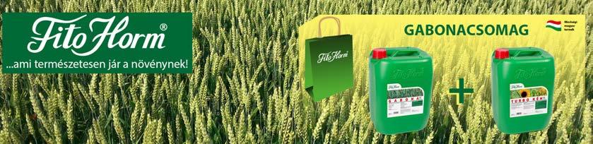 CSOMAGAJÁNLATOK 2019 GABONACSOMAG: FitoHorm Gabona 20 L Kén 20 L (7 ha / csomag) TISZTELT GAZDÁLKODÓ!