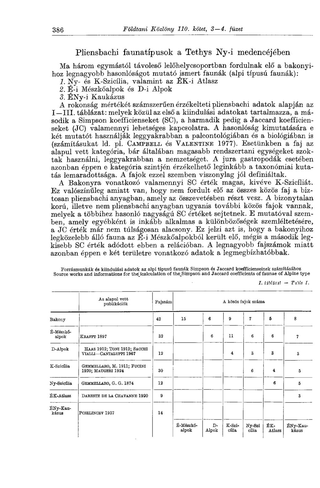 386 Földtani Közlöny 110. kötet, 3 4.