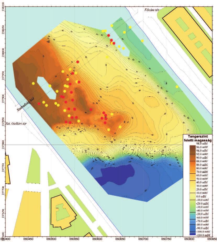 182 PRÓNAY ZSOLT et al. 8. ábra. A szökevényforrások és a triász aljzat (TÓTH et al. 2001) Figure 8. The drawn springs and the Triassic basement (TÓTH et al.