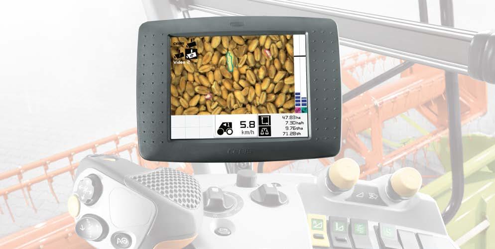 Új Jobb szemminőség GRAIN QUALITY CAMERA GRAIN QUALITY CAMERA ÚJ: Minden LEXION 700 modellhez GRAIN QUALITY CAMERA A magminőség megítélése, azaz, hogy milyen a törtmag arány és az idegen