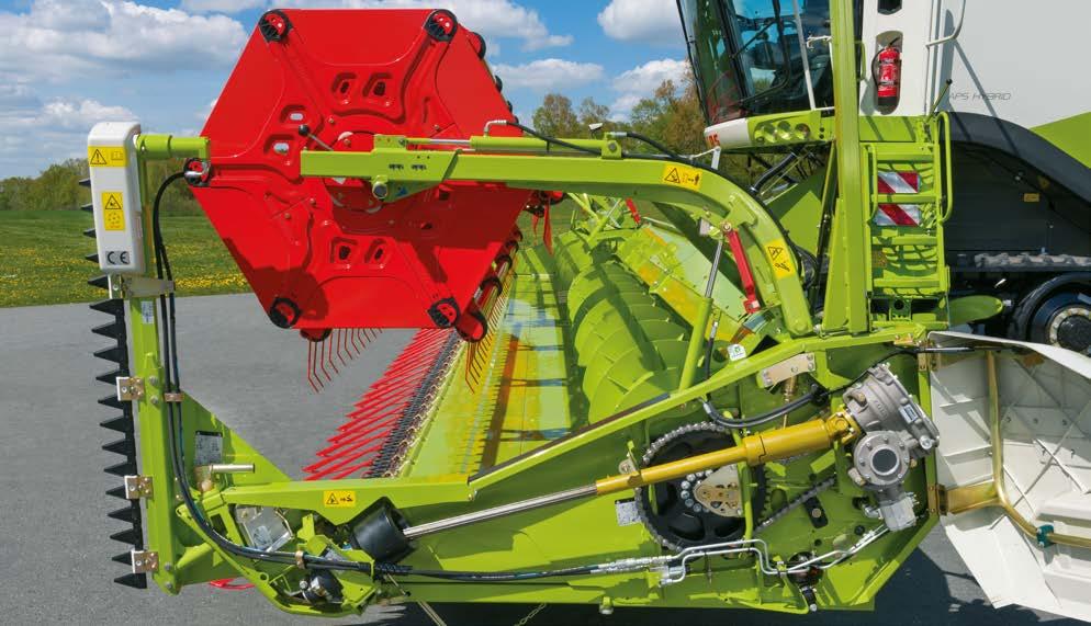 Az új VARIO vágóasztalok, VARIO 1230 és VARIO 1080 VARIO 1230 / 1080 A hajtáslánc Talajkövetés A mechanikus hajtásnak köszönhetően a kardántengely, a hajtómű és a nagy méretű láncok által a