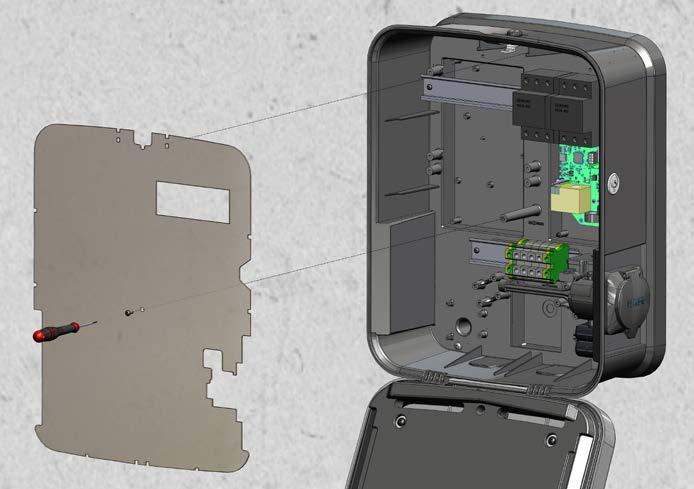 VESZÉLY! Felhívjuk figyelmét, hogy a Wallbox elektronikája tönkremegy, ha 250 V-nál nagyobb feszültséget kapcsolnak az L1 áramvezeték és a nullvezeték közé. FONTOS!