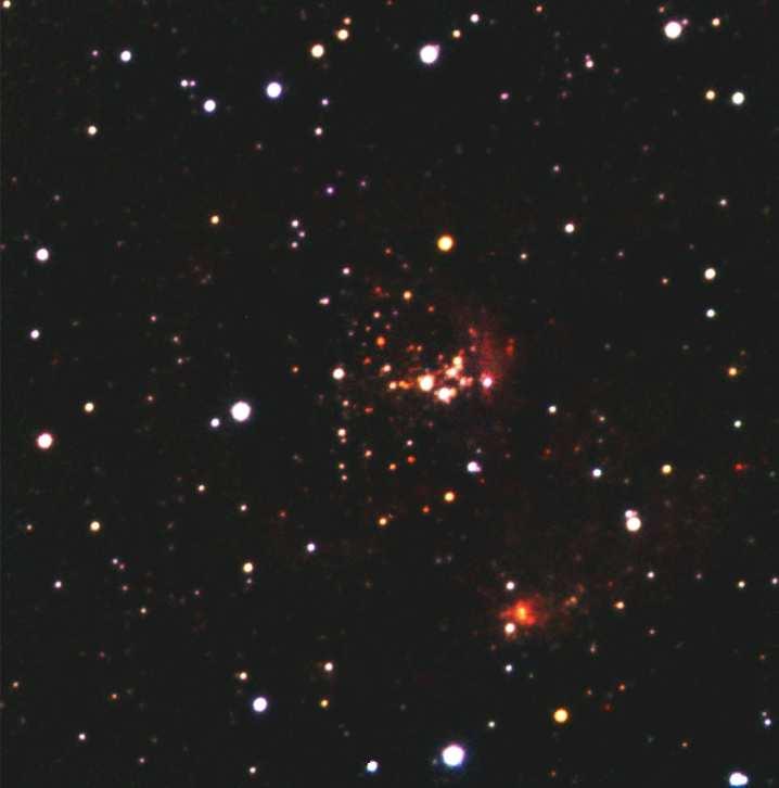 3.6. Sh2-209 40. ábra. Az Sh2-209 nevű HII régió JHK színes kompozit képe 41. ábra. A Sh2-209 az égbolton Az Sh2-209 számú nebuláról napjainkig nagyon kevés megfigyelést végeztek, és azokat se a közeli infravörös hullámhossztartományban.