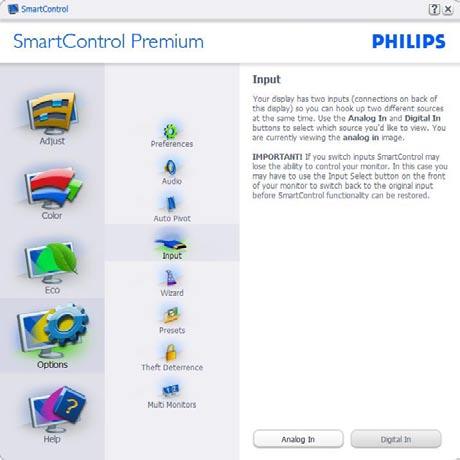 megjeleníti a SmartControl Premium tálcamenüjét. A tálcaikonra végzett jobb kattintás megjeleníti a Help (Súgó), Technical Support (Műszaki támogatás) menülehetőségeit.