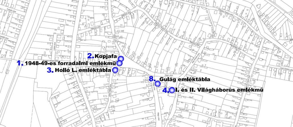 . Helyi védele lá helyeze űlkoások A B C D Sor szá Alkoás egnevezése (íe) --es forrdlo és szdsághr elékűve --es forrdlo és szdsághr elékűve Anyg eréskő f Hely Peőfi prk Peőfi prk Holló ászló elékál