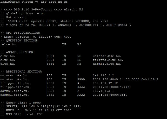 Domain nevek feloldása, stb.