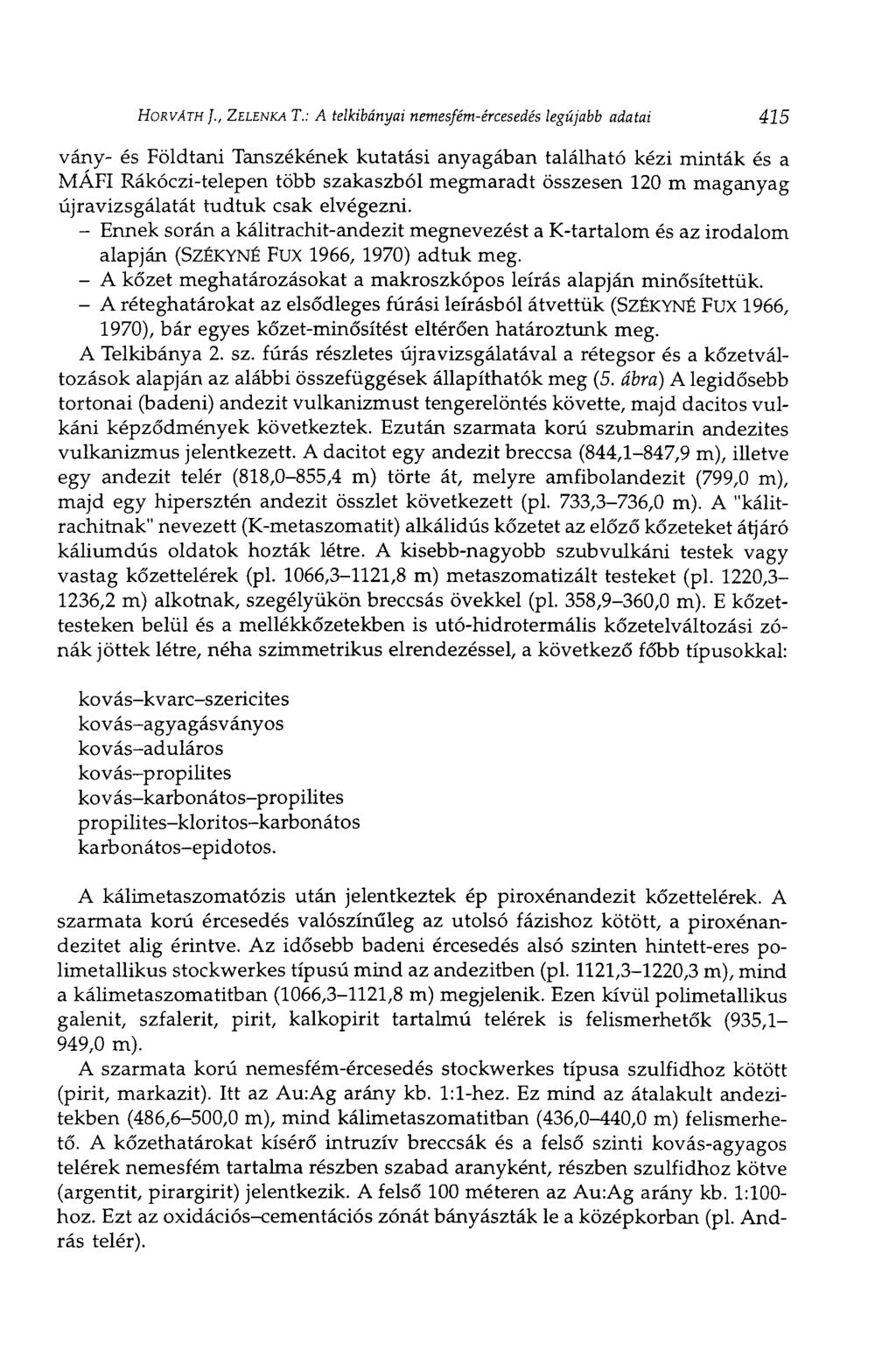 HORVÁTH ]., ZELENKA T.