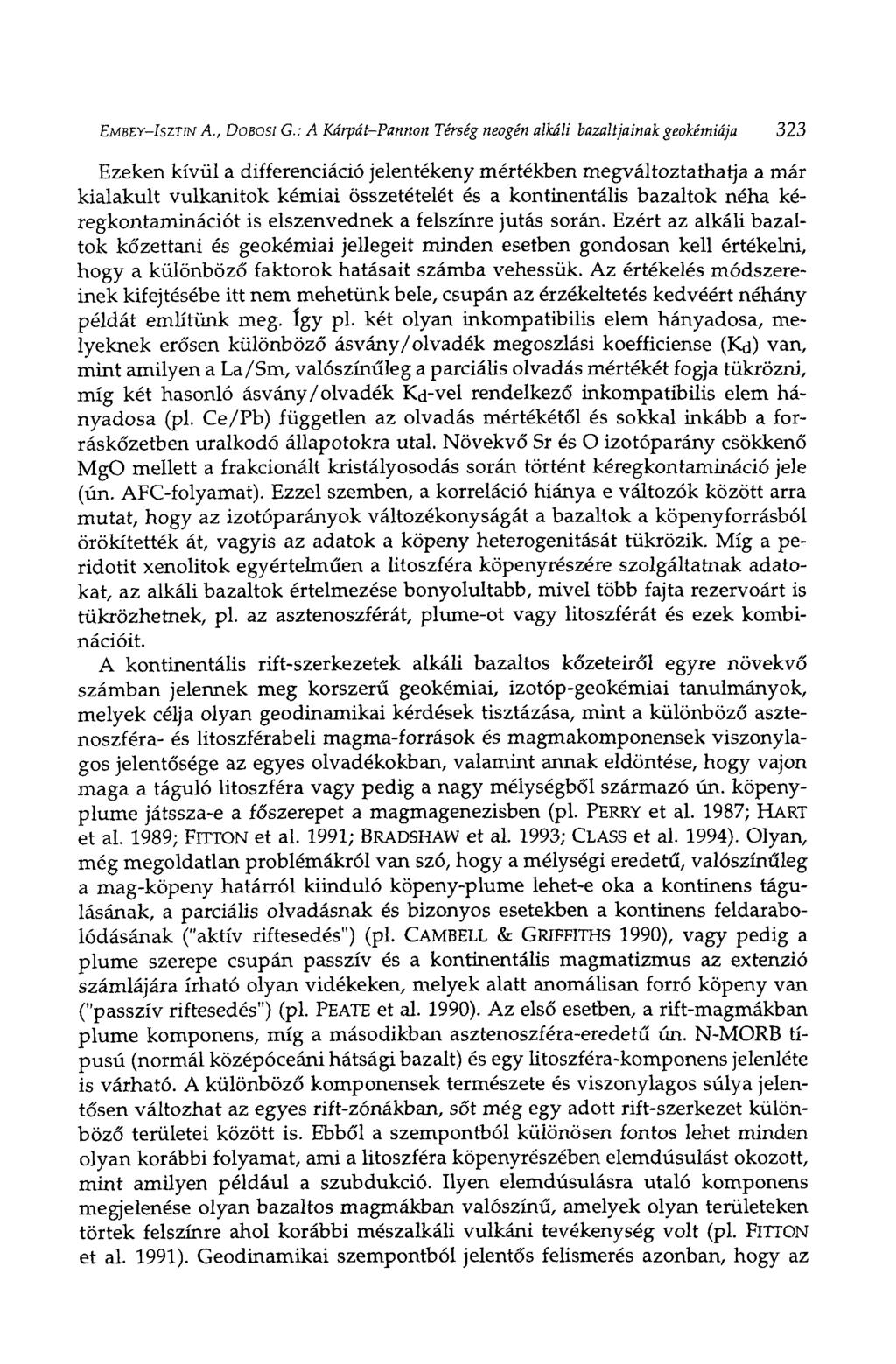 EMBEY-ISZTIN A., DOBOSI G.