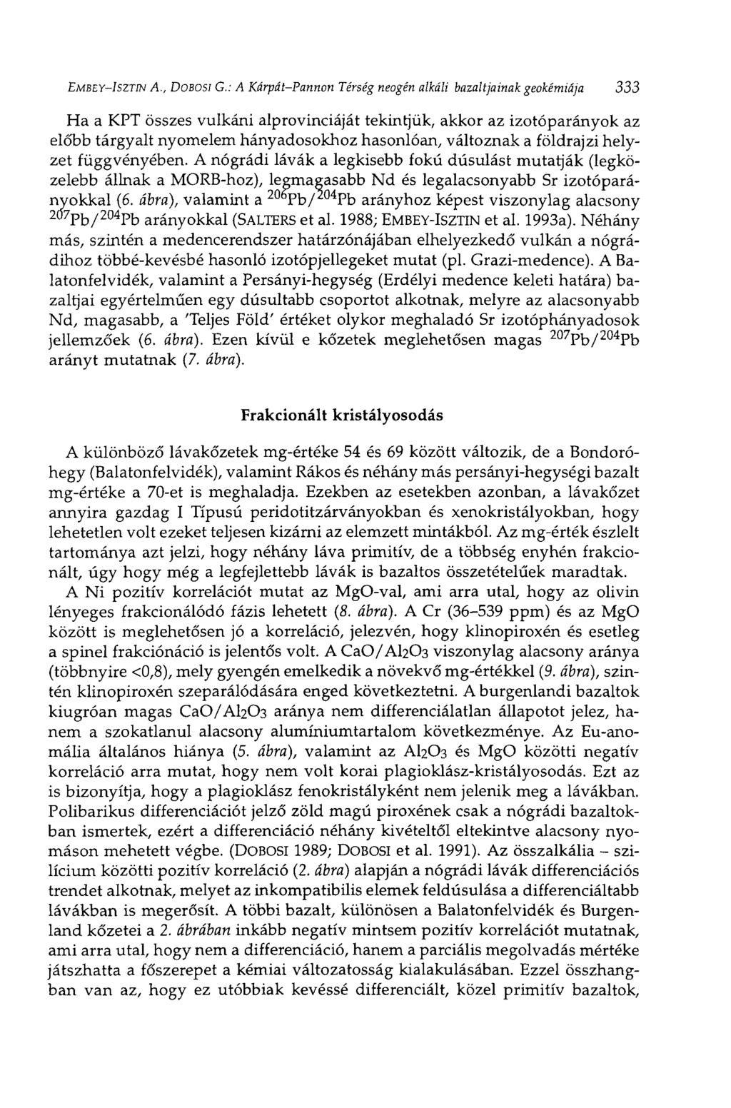 EMBEY-ISZTIN A., DOBOSI G.
