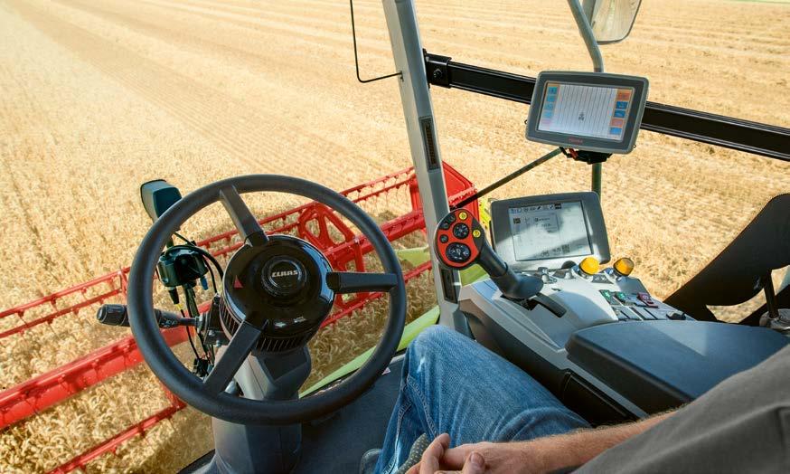 Ezzel is biztosítva a működési biztonságot akár megdőlt gabonában és dombos területen is. AUTO PILOT.