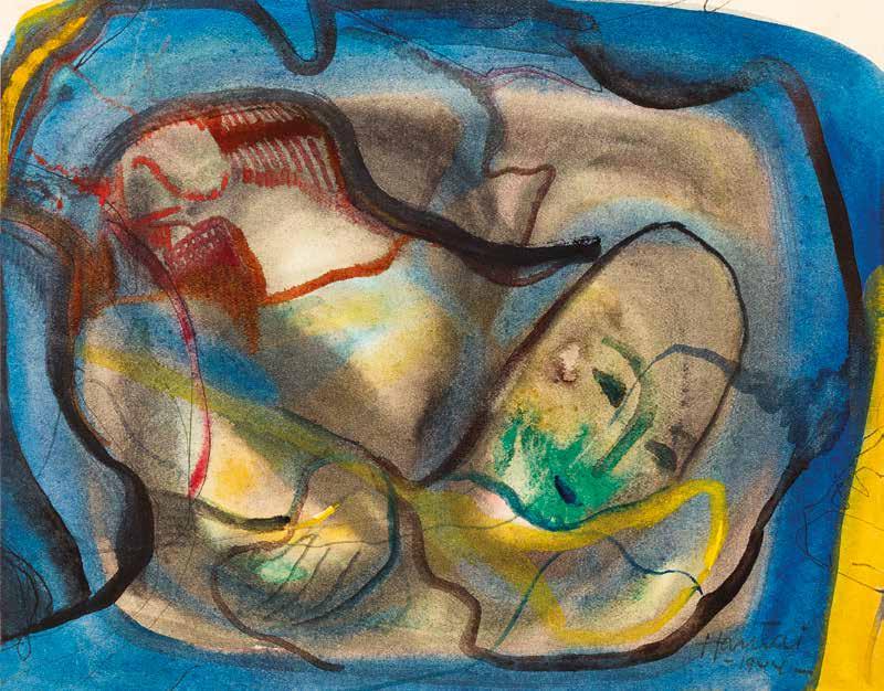 1938 The Hand, 1938 36 x 49,7 cm Szén, pasztell, papír Coal, pastell on paper Jelzés nélkül Unsigned Kikiáltási ár: 1 200 000 Ft / 4 000 EUR Becsérték: 1 800 000-2