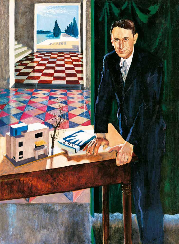 188 n Biai Föglein István (1905-1974) Az építész portréja, 1933 The Architect s Portrait, 1933 130,5 x 96,5 cm Jelezve balra
