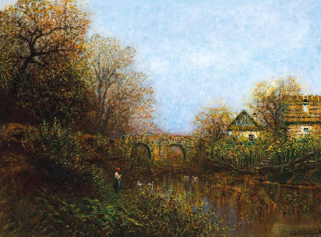 191 n Mednyánszky László (1852-1919) Tavaszi folyópart Spring by the River 61 x 82 cm