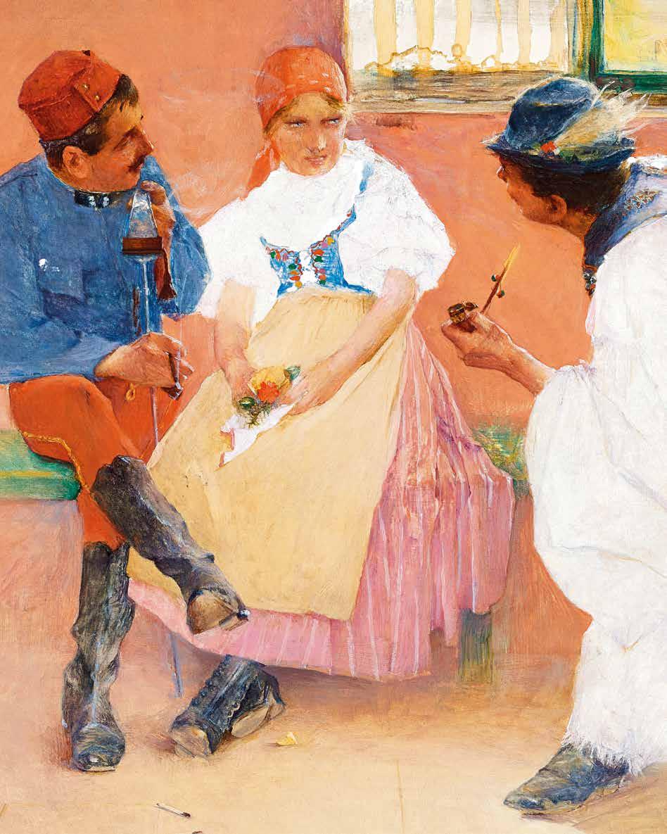 A Tengerihántás festője Hollósy Simon 1885-ben készült alkotása, a Tengerihántás a magyar festészet egyik leggyakrabban reprodukált műve, s természetesen a festő müncheni korszakának is