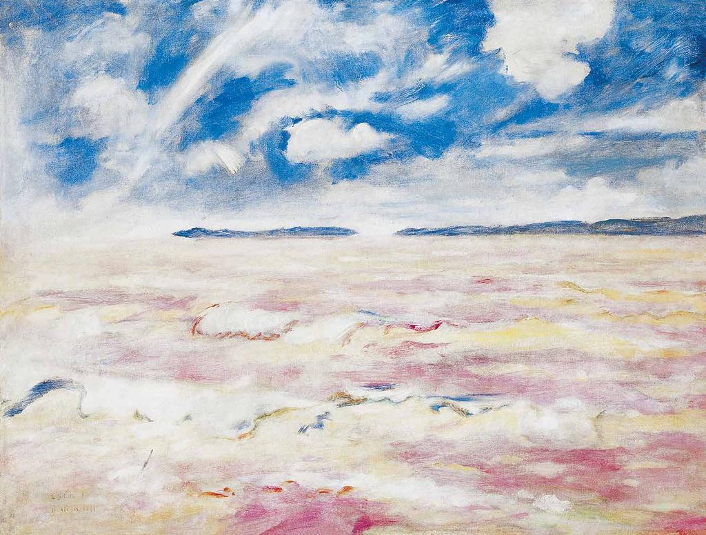 55 n Csók István (1865-1961) Balatonaliga, 1931 Balatonaliga, 1931 75,5 x 91 cm Jelezve balra lent Signed lower left: B.