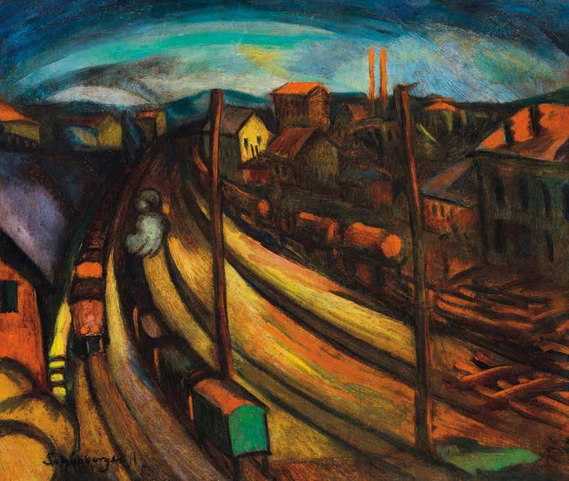 58 59 58 n Marosán Gyula (1915-2003) Nyári fények, 1933 Summer Lights, 1933 50 x 64 cm Jelezve balra lent Signed lower left: Marosán Gy.