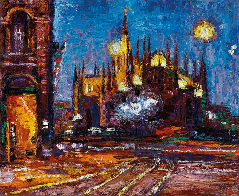 61 62 62 n Vén Emil (1902-1984) A Milánói Dóm The Milan Cathedral 100 x 121 cm Olaj, farost Oil on fibre-board Jelezve jobbra lent Signed lower right: Vén 61 n Schéner Mihály (1923-2009) Budapest a