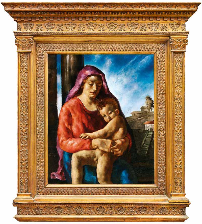 68 68 n Szabó Vladimír (1905-1995) Műterem akttal, macskákkal Studio with Nude and Cats 80 x 70 cm Olaj, farost Oil on fibre-board Jelezve