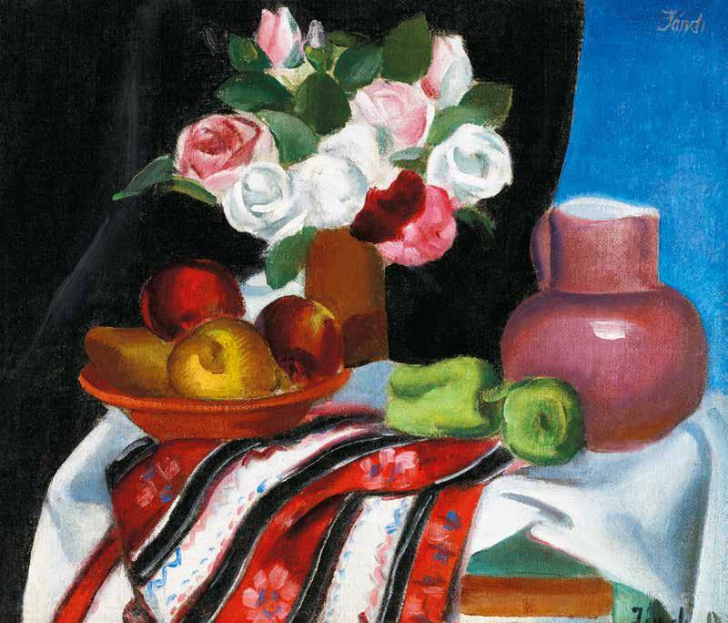 70 71 70 n Ziffer Sándor (1880-1962) Csendélet margarétákkal Still-Life with Marguerite 35 x 47 cm Olaj, vászon kartonon Oil, canvas on