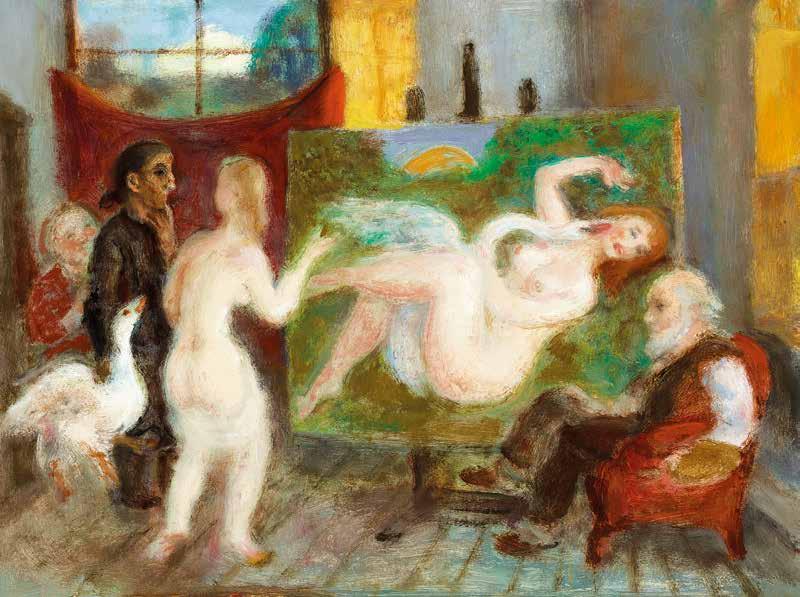 85 84 84 n Szemere Lenke (Kemény-Szemere, Madeline) (1906-1993) Zongoránál By the Piano 28 x 35,5 cm Olaj, vászon kartonon Oil, canvas on