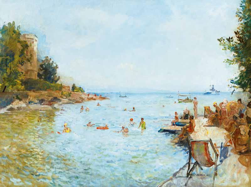Pál (1894-1981) Itáliai táj Italian Landscape 55 x 65 cm Jelezve jobbra lent Signed lower right: MCP Kikiáltási ár: 320 000 Ft / 1
